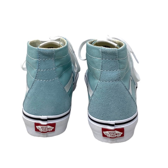 VANS Sk8-Hi Tapered Sneakers Women's Suede Blue Canvas Shoes Casual VN0A5KRUH7O - Picture 5 of 9